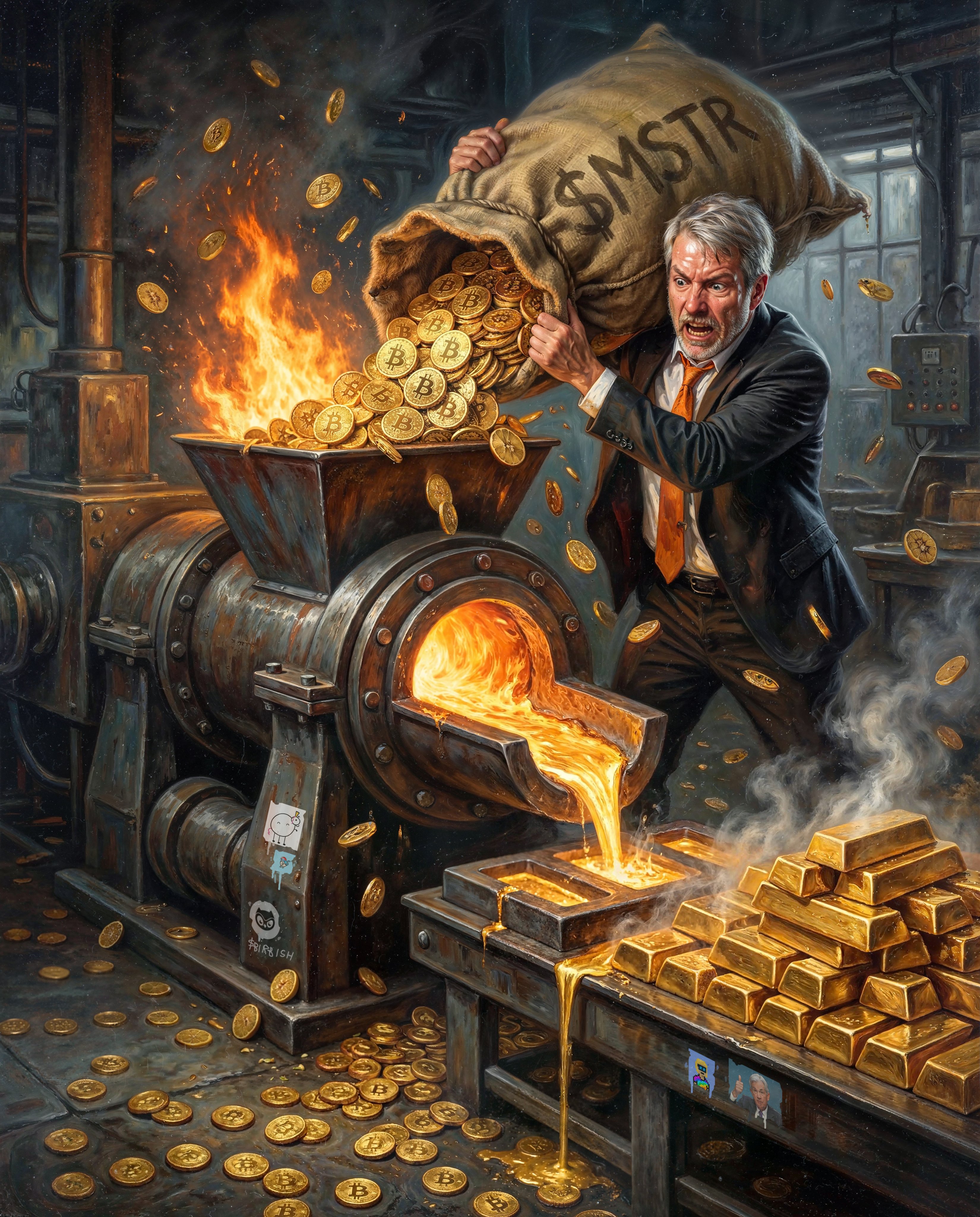 Beeple original - IF YOU CAN'T BEAT 'EM...